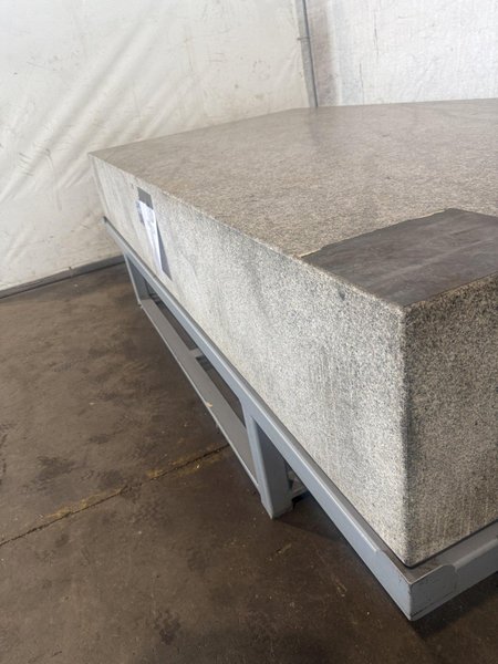 60" X 120" X 16" TRU STONE GRADE A GRANITE SURFACE PLATE W/STAND. STOCK # 0756726