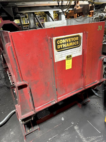 2023 Conveyor dynamics model 32x52-c 32" x 52' heated oscillating conveyor s/n CDC-2845 with drive, hood