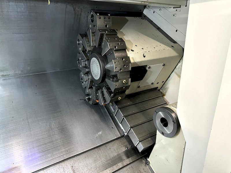 Mazak Quick Turn QTS-250 CNC Turning Center 2016, 10&quot; Chuck, Mazatrol Smart Control, Tool Pre-Setter, Tail Stock, Chip Conveyor,