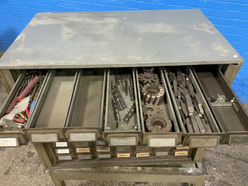 ADDRESSOGRAPH 70 @ 4 “ X 21” X 1.5” SMALL TOOL CABINET