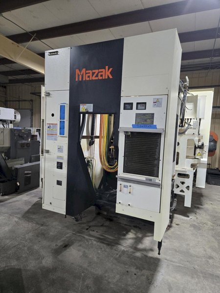 Mazak HCN-4000 400mm HMC, 2012 – 80 Tools, Full 4th Axis, CAT40, Probing, Chip Conveyor