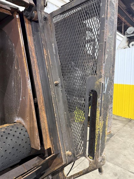 6 CU FT WHEELABRATOR MODEL #WTB-6.0 RUBBER BELT TUMBLE TYPE SHOT BLAST MACHINE: YOBRO #24278