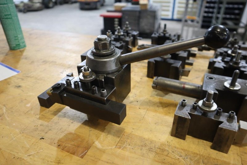 Aloris CXA Quick Change Tool Post with Various Tool Holders and More- Auction Item