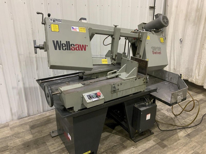 13" X 16" WELLSAW MODEL 1316S MITERING HEAD HORIZONTAL BANDSAW: STOCK #80998