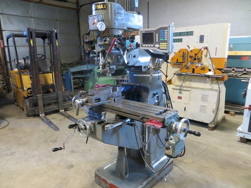 9&quot; x 42&quot; Supermax Vertical Milling Machine w/ Acu-Rite Digital Readout