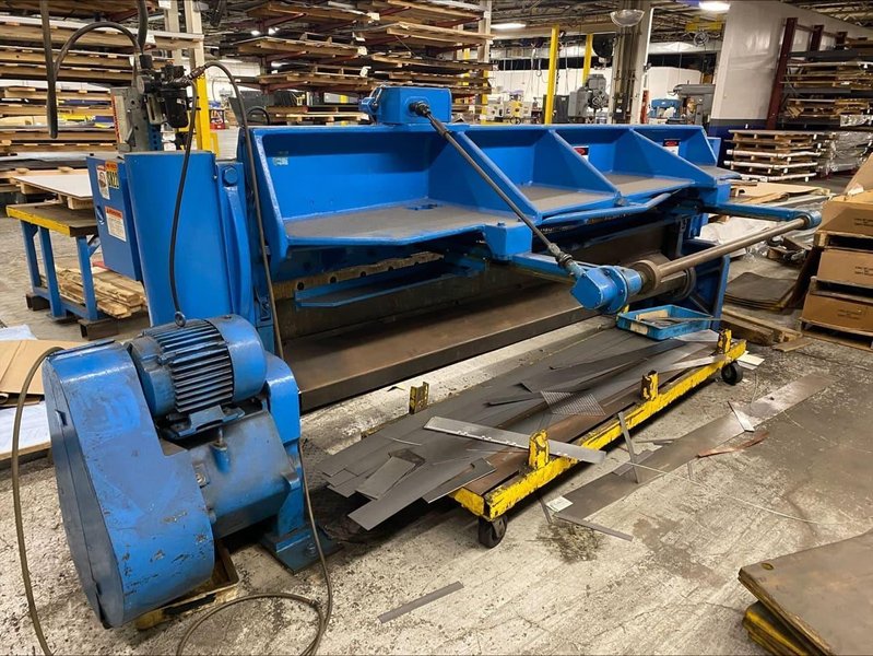 3/16″ x 10′ Wysong 1010-R3 Power Squaring Shear, 1978