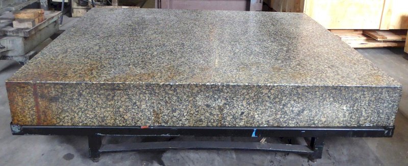 80&quot; x 108&quot; Tru-Stone Granite Surface Plate, 13&quot; Thick, Grade A, Stand