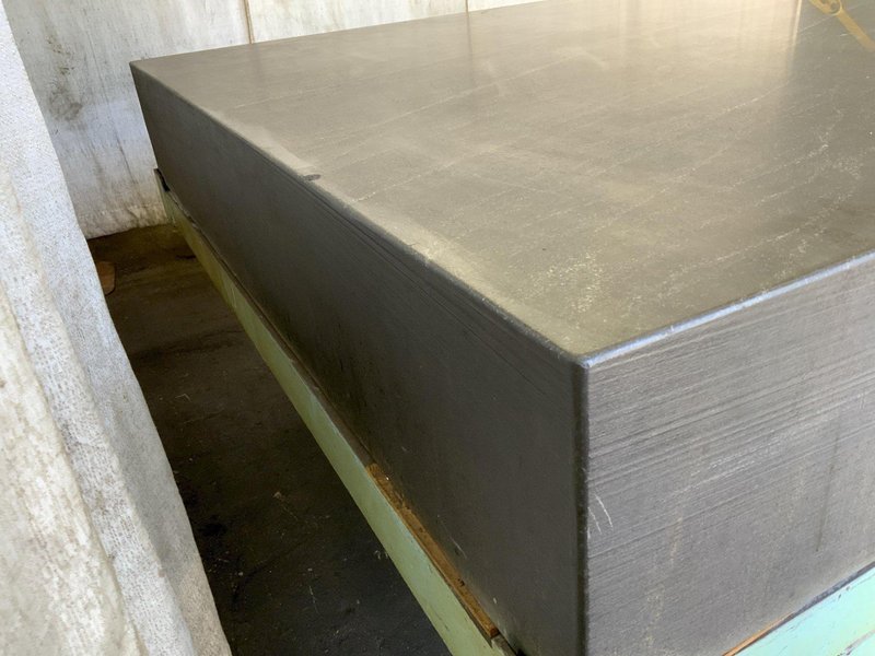 72" X 72" X 12" RAHN BLACK GRANITE SURFACE PLATE W/ STAND: STOCK #81474