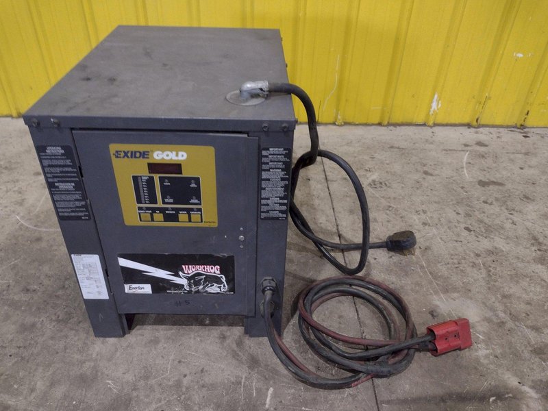 EXIDE WORKHOG GOLD MODEL #WG1-12-865 FORKLIFT BATTERY CHARGER: YOBRO #25429