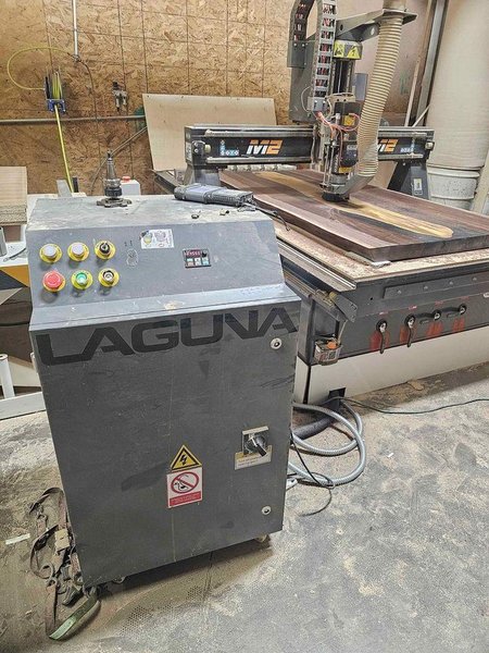 4′ x 8′ Laguna SmartShop M2 CNC Router, 2021 – Masso G3 Control, New Vacuum Pump, Tooling