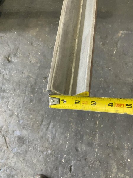 120" X 2-1/2" OPENING 90 DEGREE, FEMALE PRESS BRAKE DIE: STOCK #81517