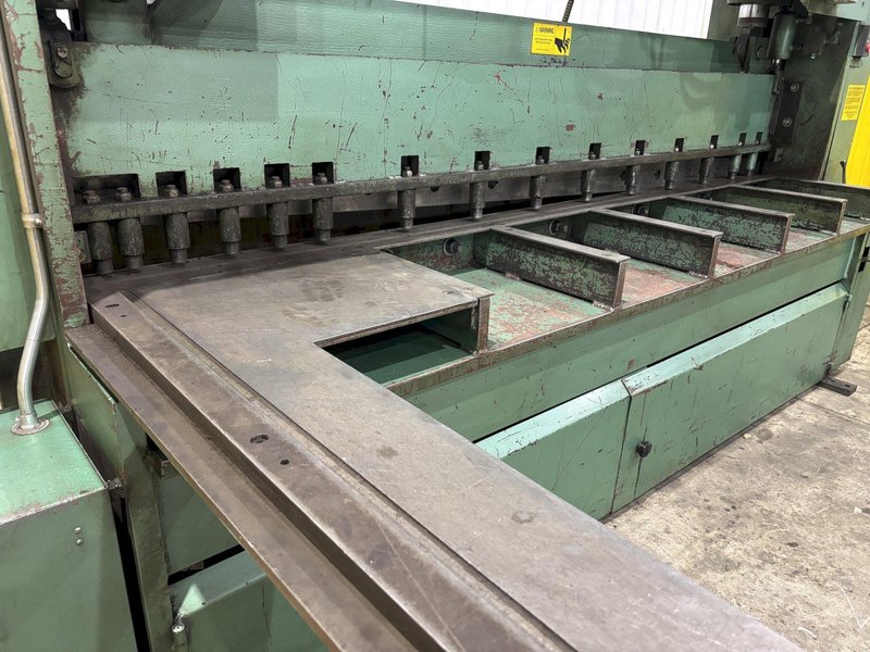 8&#039; X 1/4&quot; BETENBENDER HYDRAULIC POWER STEEL SQUARING SHEAR: STOCK #23332