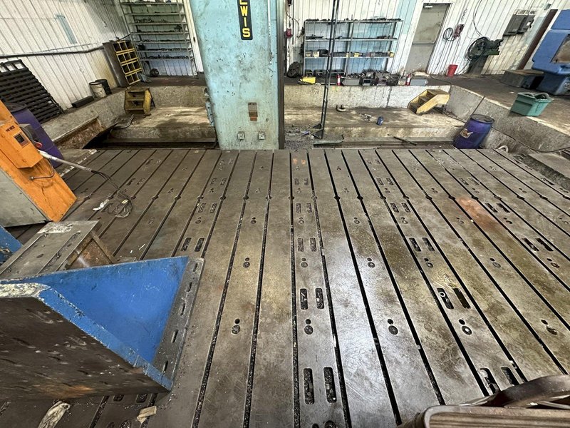 24&#039; X 12&#039; X 14&quot; STEEL T-SLOTTED FLOOR PLATE: STOCK #23497