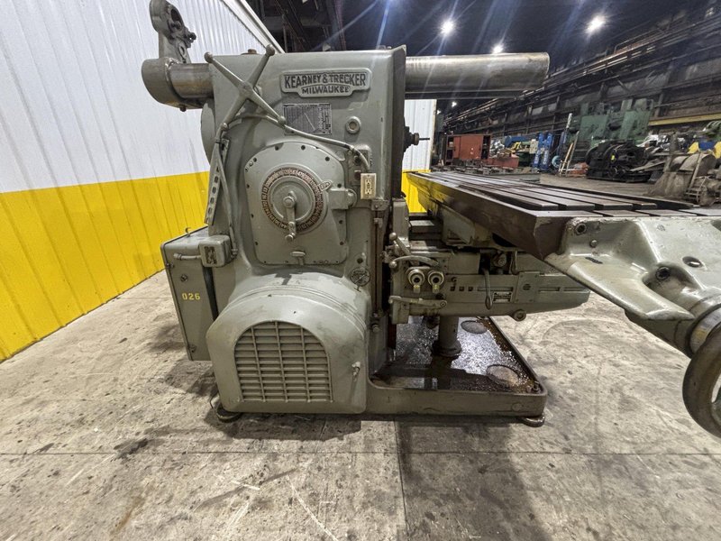 #4CK KEARNEY &amp; TRECKER  MODEL #25HP-4CK K&amp;T HORIZONTAL TABLE TYPE MILL: STOCK #21214