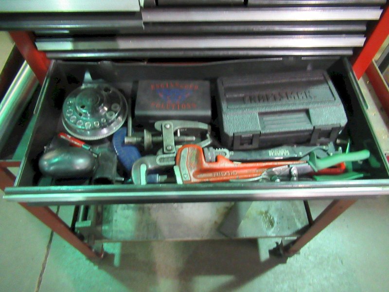 Craftsman 12-Drawer Tool Chest on Rolling Cart with Caster and Contents- Auction Item