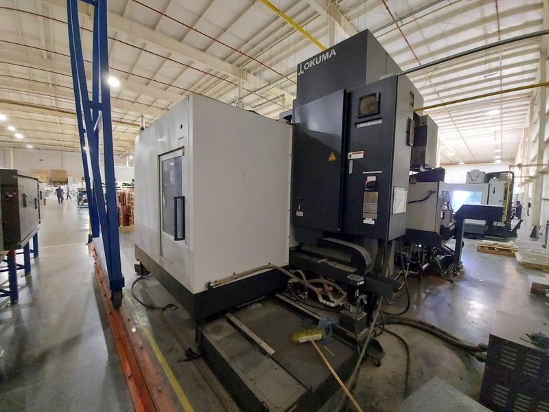 2016 OKUMA MILLAC 852VII VERTICAL MACHINING CENTER + 80&quot; X AXIS TRAVEL, 6k RPM GEAR HEAD SPINDLE, CT 50 V-Flange With BIGPLUS