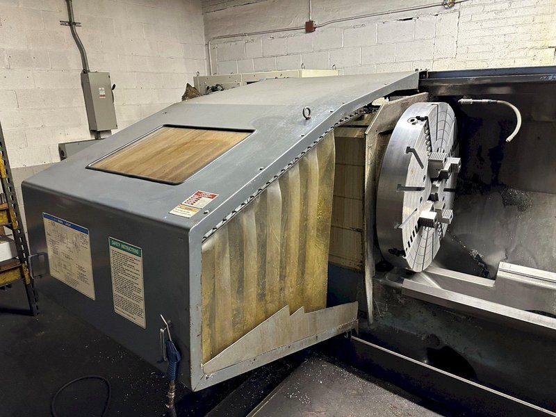 MAZAK POWERMASTER PMNX-1600 HOLLOW SPINDLE CNC TURRET LATHE. STOCK # 0207223