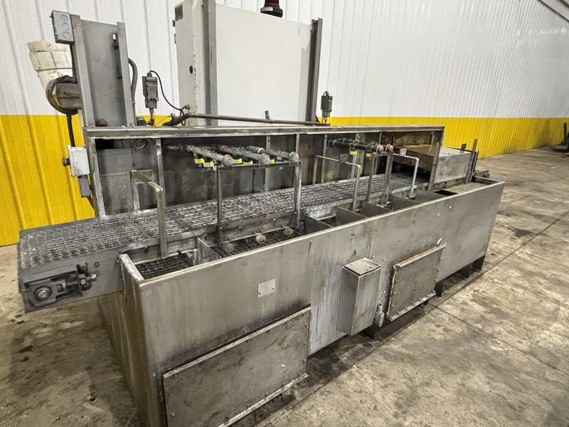 14&quot; W X 8&quot; H ALLIANCE AQUAMASTER CB-1400E STAINLESS STEEL CONVEYOR BELT 3 STAGE PARTS WASHER: STOCK #23103