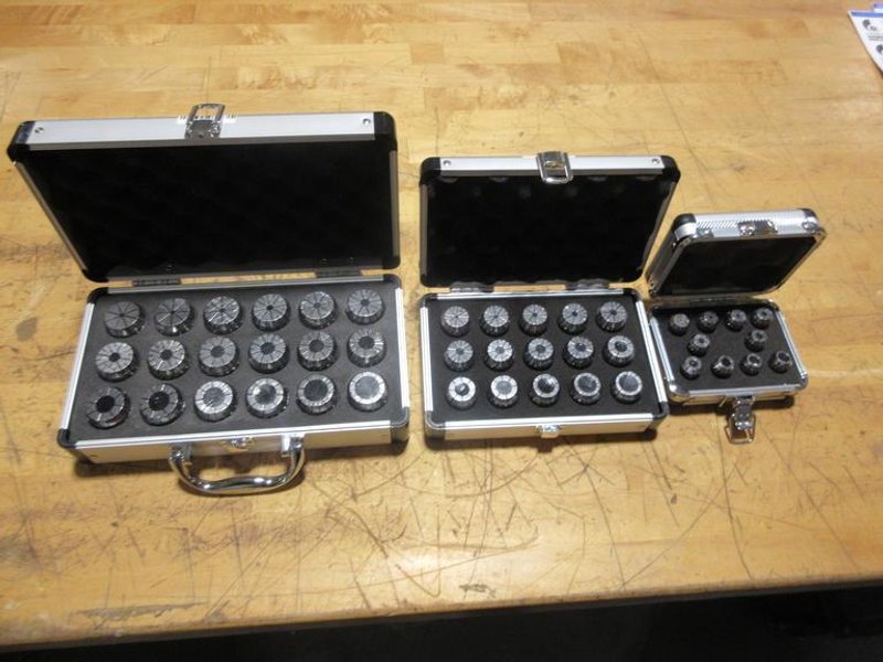 Haas ER16(10),  ER25(15), ER32(18) Complete Collet Sets In Case - BRAND NEW! 04-0718, 04-0719, 04-0720- Auction Item