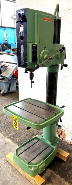 24&quot; Doall Single Spindle Drill DG-24, Gear Head, 90-3360 RPM, 16&quot; x 20&quot; T-Slot Table, Clean