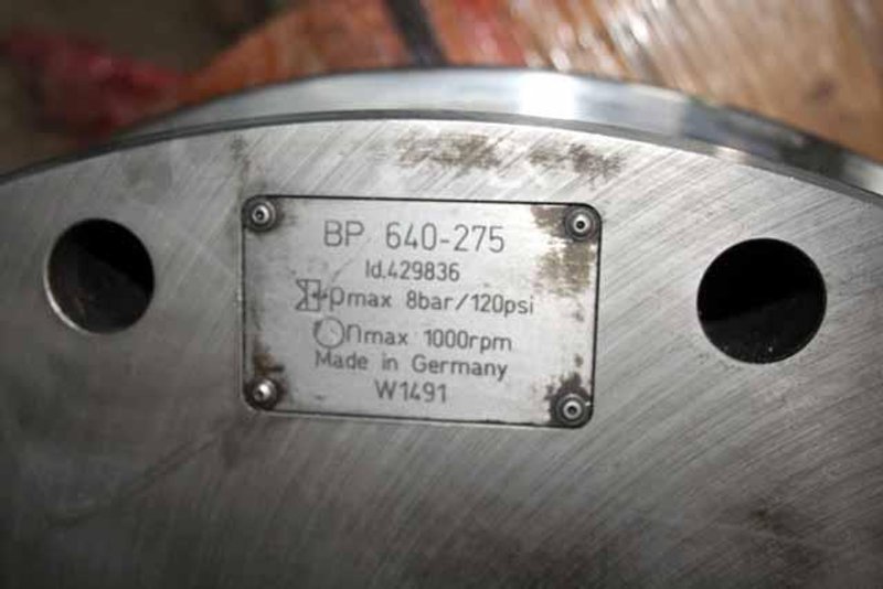 25 3-Jaw ATS Systems Model BP-640-275 Self Contained Pneumatic Power Chuck