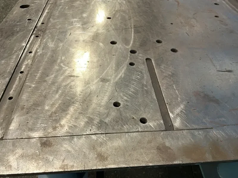 53” X 112” / 1 1/2” THICK WELDING TABLE