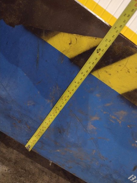 129&quot; X 72&quot; X 14&quot; HIGH T-SLOTTED LAYOUT TABLE / BOLSTER PLATE: STOCK #22373