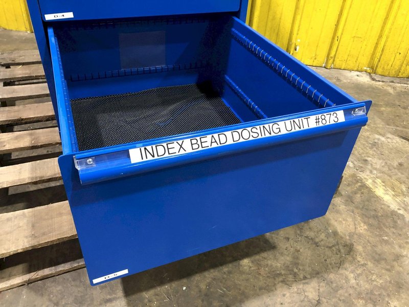 4 DRAWER EQUIPTO 22" X 28" X 59" TOOL STORAGE CABINET: STOCK #16626