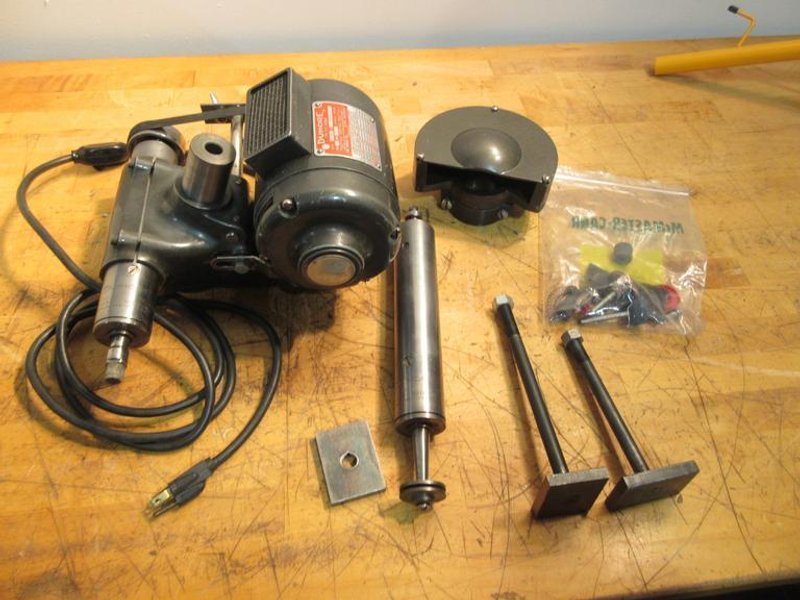 Dumore 5-021 Tool Post Grinder w/ 2 Spindle Assist. Mounted Stones- Auction Item