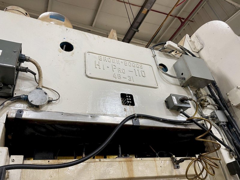 110 TON BROWN &amp; BOGGS MODEL HP2-110 SRAIGHT SIDE PRESS: STOCK #0951421