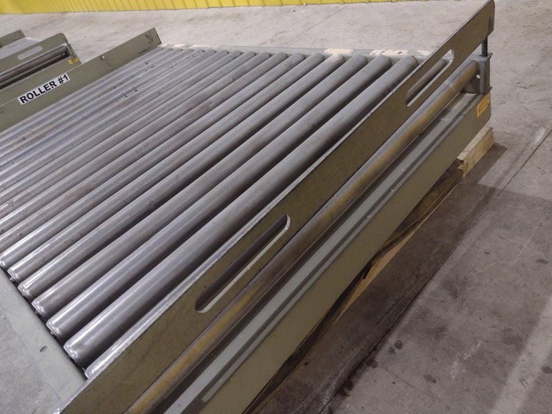 3800 LBS X 60" X 42" SOUTHWORTH MODEL #LS4-36 HYDRAULIC SCISSOR LIFT TABLE WITH ROLLER TOP, 110 VOLT: STOCK #20882