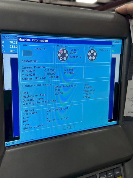 33 Ton Euromac CNC Turret Punch Press Model MTX-6