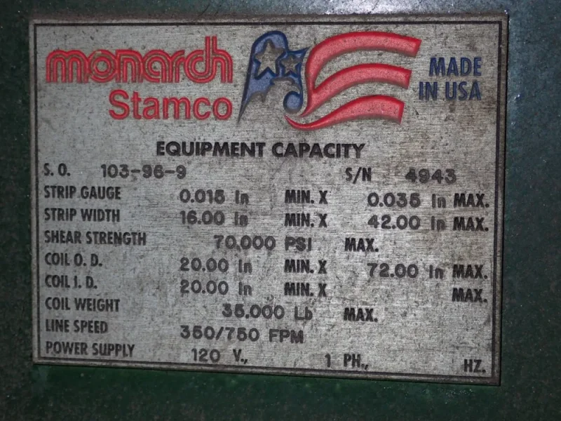MONARCH STAMCO 16"-42" LEVELER  -  103-96-9