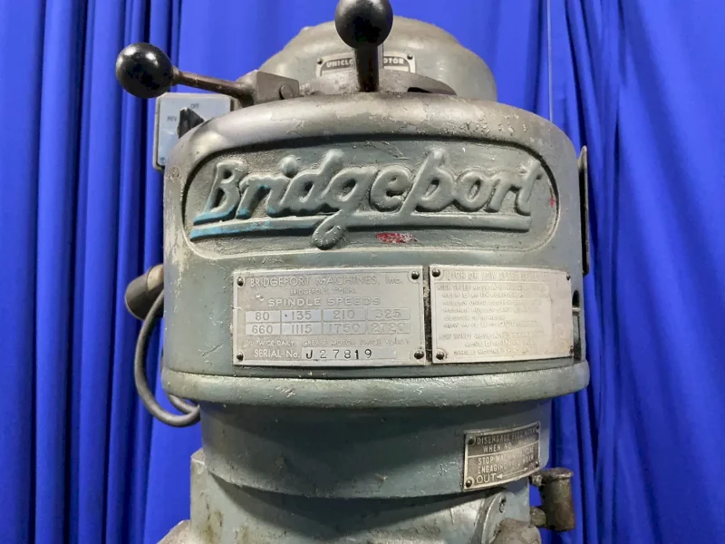 BRIDGEPORT 9”X42” VERTICAL MILL  -  0379