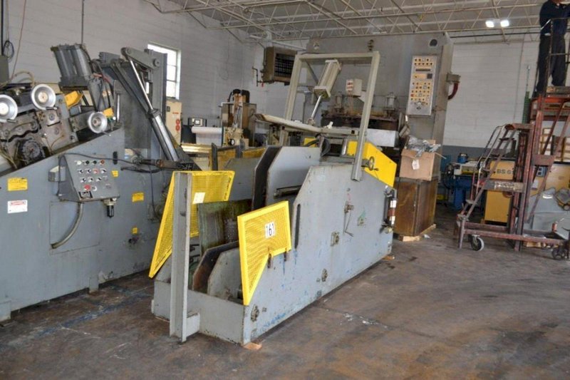 10,000 lbs. x 12&quot; Wide Coe Used Coil Cradle Straightener For Sale, Model# CPCC-10012