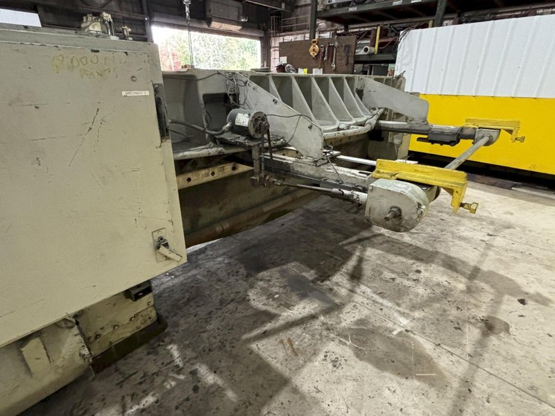 10' X 1/4" WYSONG MODEL #1025 MECHANICAL POWER SQUARING SHEAR: STOCK #21859