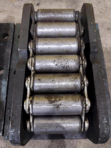 (4) 15 TON HILLMAN ROLLER TYPE MODEL #15-0T NARROW MACHINE SKATES: STOCK # 23004