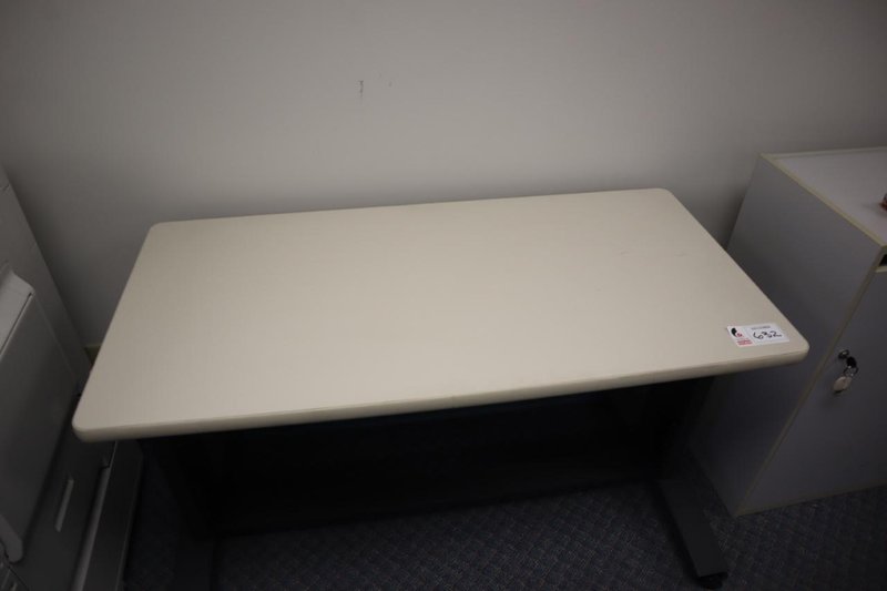 Rolling Office Desk with Laminate Top- Auction Item