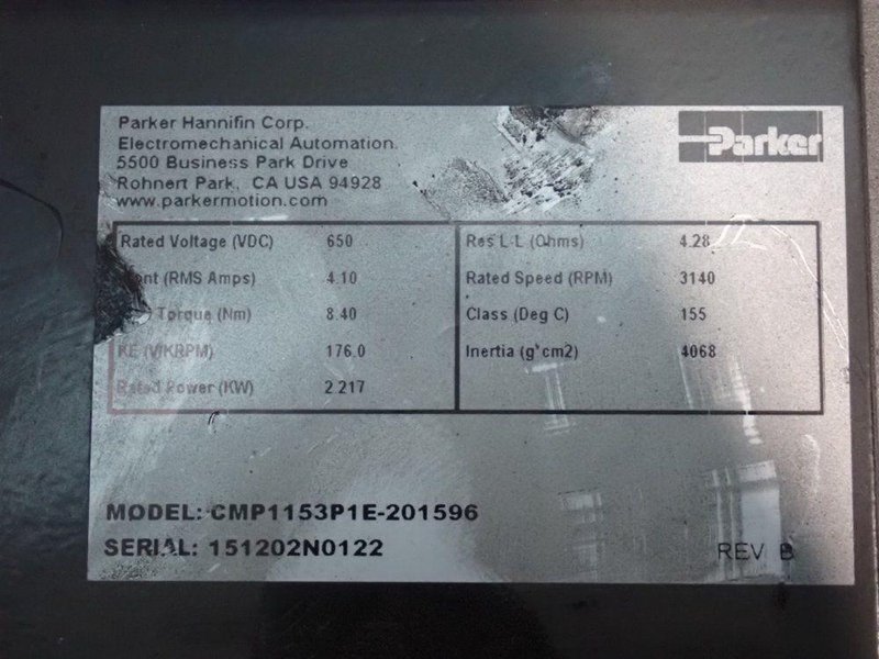 PARKER GEAR DRIVE   -  CMP1153P1E-201596