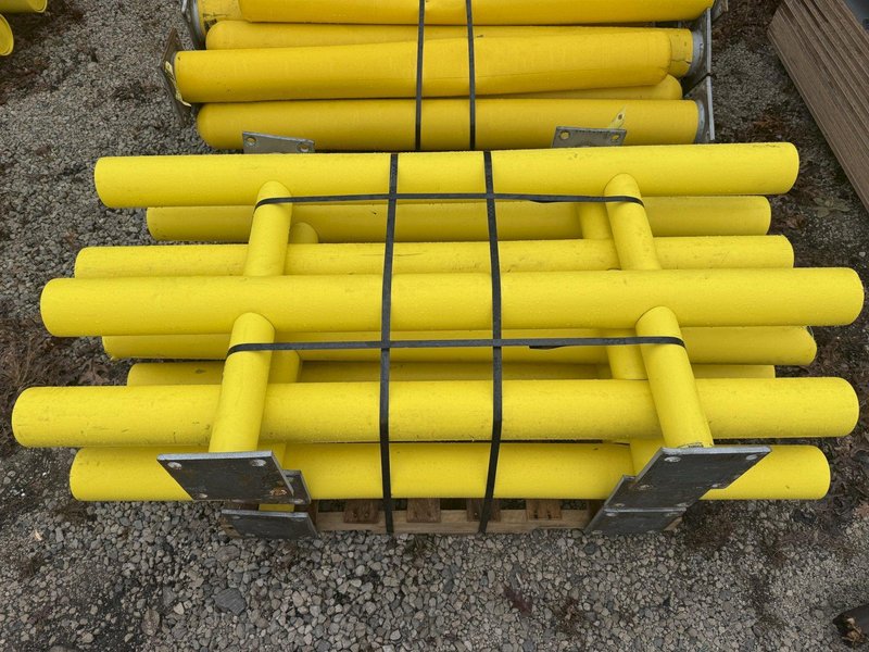 (20) 6' LONG x 42" HIGH IDEAL SHIELD TWO LINE PLASTIC COATED HEAVY DUTY GAURDRAIL BARRIER: YOBRO #24874