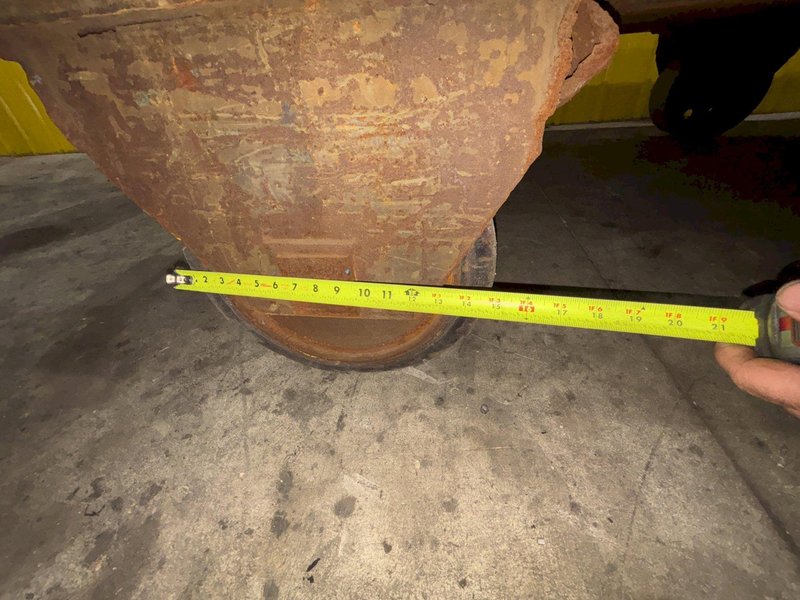 20 TON X 14' X 6' PORTABLE DIE TRANSFER CART, RUBBER TIRE: STOCK #23620