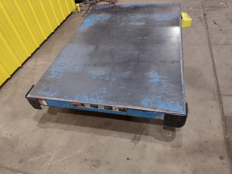 6,500 LB CAPACITY, 48&quot; X 72&quot; TABLE BISHAMON ELECTRIC/HYDRAULIC SCISSOR LIFT TABLE: STOCK #19942