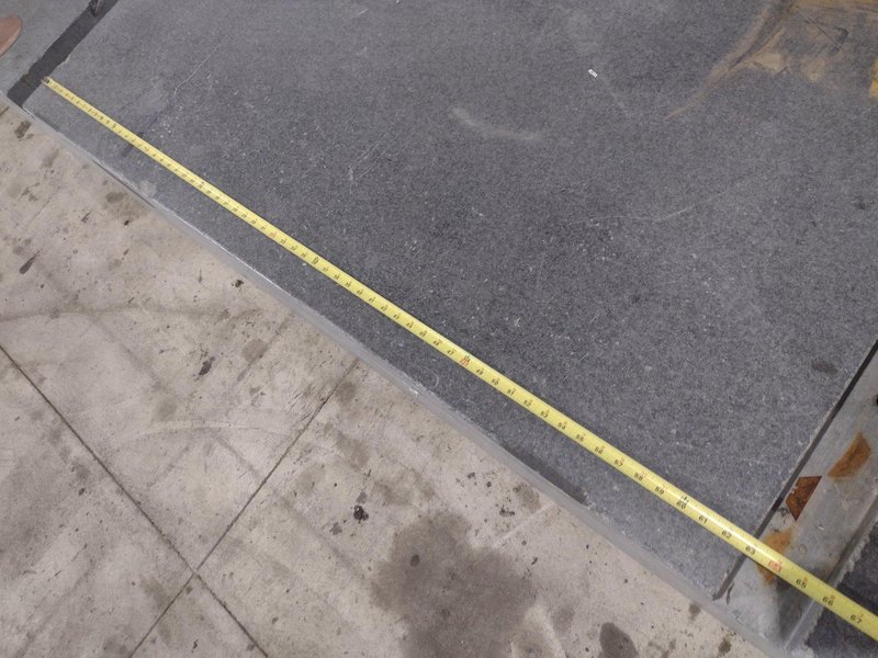 60&quot; x 120&quot; x 16&quot; GRAY GRANITE SURFACE LAYOUT PLATE INSPECTION TABLE: STOCK 21087