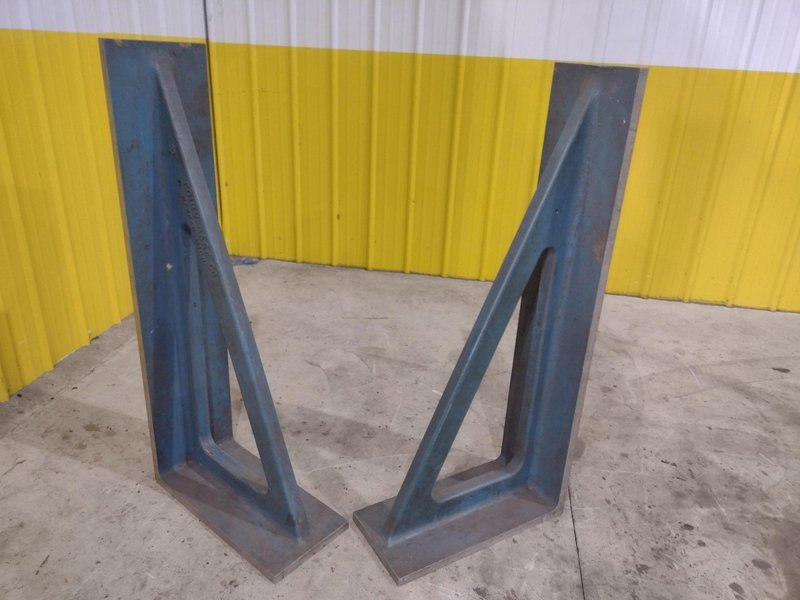 48” X 10” X 22” PAIR OF (2) ANGLE PLATES: STOCK #22673