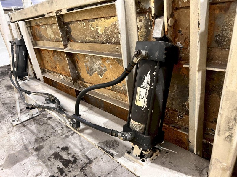 20,000 LBS X 54&quot; X .125&quot; CWP COIL SERVO FEED LINE, REEL, STRAIGHTENER, FEEDER, THREADING TABLE: STOCK #21083