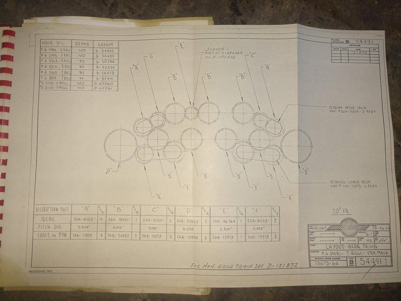 30" X .125" LITTELL MODEL #632D-7PD POWERED STRIP STRAIGHTENER WITH PEELER: STOCK 14128