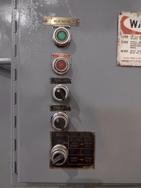 200 TON PACIFIC MODEL #200PF PRESSFORMER HYDRAULIC PRESS: STOCK #19201