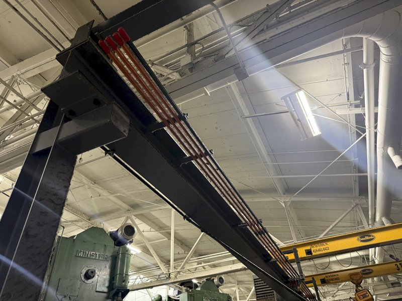 (2) 3 TON x 12' WIDE x 60' LONG CRANE WORKS / HARRINGTON FREE STANDING BRIDGE CRANE SYSTEM: YOBRO #24680