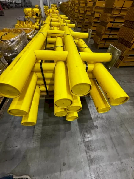 (20) 6' LONG x 42" HIGH IDEAL SHIELD TWO LINE PLASTIC COATED HEAVY DUTY GAURDRAIL BARRIER: YOBRO #24874