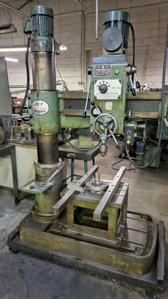 3&#039; X 8&quot; JET MODEL JRD-700 RADIAL ARM DRILL. STOCK # 1111425.